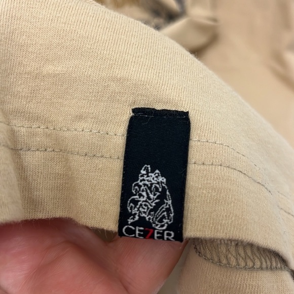 Vintage‎ Cezer Men's 2XL Beige Long Sleeve Crewneck Streetwear Top - Picture 7 of 8